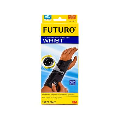 Futuro Adjustable Custom Dial Stabilizing Left Hand Wrist Brace 611612