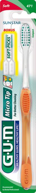 Butler Gum Toothbrush Microtip Compact Soft 471
