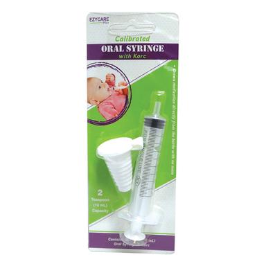 Ezy Care 17007 10ml Oral Syringe W/dosage Cork