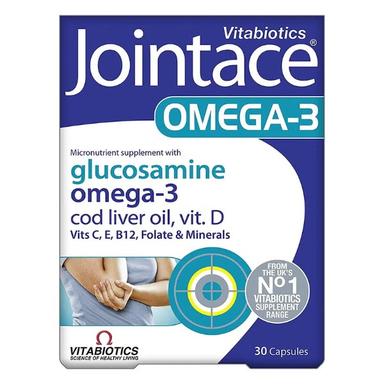 Vitabiotics Jointace Omega-3 Supplement With Glucosamine Capsules 30's