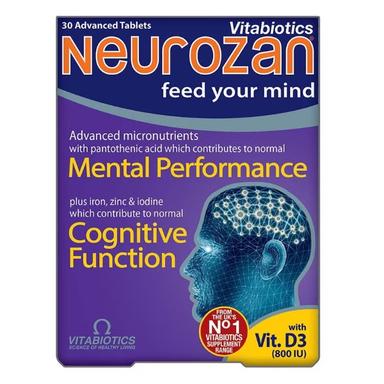 Vitabiotics Neurozan Mind Booster Supplement Tablets 30s