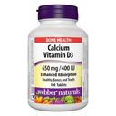 Webber Naturals Calcium + Vitamin D 650mg Tablet 100s