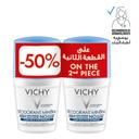 Vichy 48 Hours Anti-Odour Aluminum Free Mineral Deodorant Roll-On 50ml Buy 1 Get 50% Off On 2nd Piece Value Pack