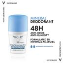 Vichy 48 Hours Anti-Odour Aluminum Free Mineral Deodorant Roll-On 50ml Buy 1 Get 50% Off On 2nd Piece Value Pack
