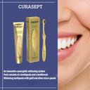 Curasept Gold Lux Luxury Whitening Toothpaste 75ml + Whitening Toothbrush