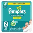 Pampers Rash Protection Diapers Size 2 23s 