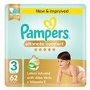 Pampers Ultimate Comfort Diapers Size 3 62s