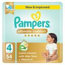 Pampers Ultimate Comfort Diapers Size 4 54s