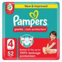Pampers Rash Protection Pants Size 4 52s