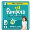 Pampers Rash Protection Diapers Size 5 66s