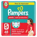 Pampers Rash Protection Diapers Pants Size 5 48s