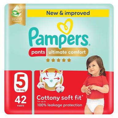 Pampers Ultimate Comfort Diapers Pants Size 5 42s