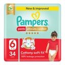 Pampers Ultimate Comfort Diapers Pants Size 6 34s