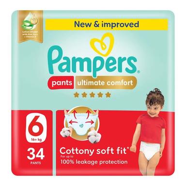 Pampers Ultimate Comfort Diapers Pants Size 6 34s