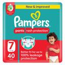 Pampers Rash Protection Pants Size 7 40s