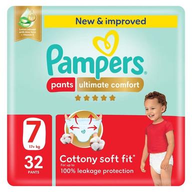 Pampers Ultimate Comfort Diapers Pants Size 7 32s