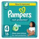 Pampers Rash Protection Diapers Size 4 16s