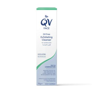Ego Qv Face Oil Free Exfoliating Cleanser 75g