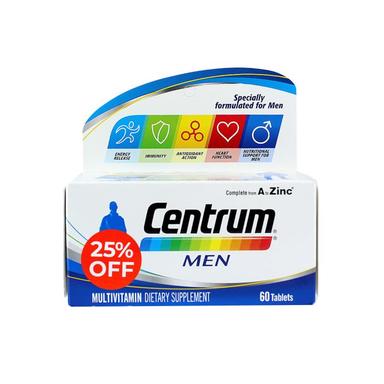 Centrum Men Multivitamins Tablet 60s 25% Off