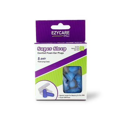 Ezy Care 10264 Super Sleep Foam Ear Plug (5 Pair)