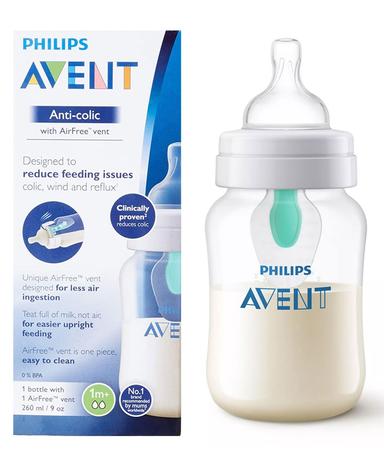 Philips Avent Pa568 Anti-colic Feeding Bottle With Air Free Vent 260ml