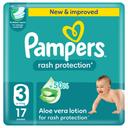 Pampers Rash Protection Diapers Size 3 17s