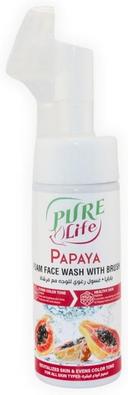 Pure Life Papaya Foaming Face Wash With Silicone Brush 150ml