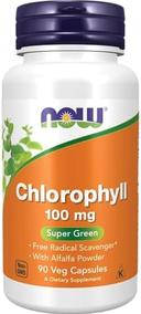 Now Chlorophyll 100mg Veg Capsule 90s