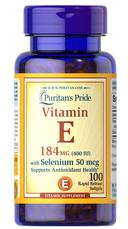 PURITAN'S PRIDE VIT E 400 W SELENIUM 50MCG SOFTGEL 100S