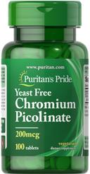 Puritan's Pride Chromium Picolinate 200mcg Tablet 100s