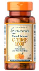PURITAN'S PRIDE C-TIME 1000 W/ ROSE HIPS CAP 60S