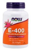NOW NATURAL E-400 WITH MIXED TOCOPHEROLS & SELENIUM - 100 SGELS