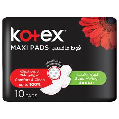 Kotex Kc396 Maxi Super W/wings 10s