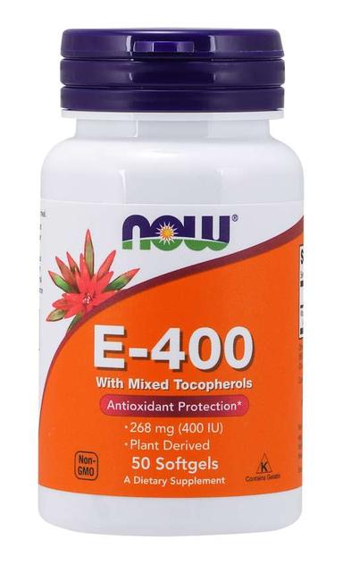 Now Vit E 400iu Softgels 50s