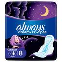 Always Dry and Comfort Night Sanitary Pads, Large, 8 count, 12592.01