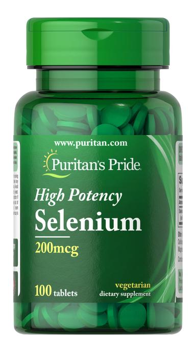 Puritan's Pride High Potency Selenium 200mcg Tab 100s