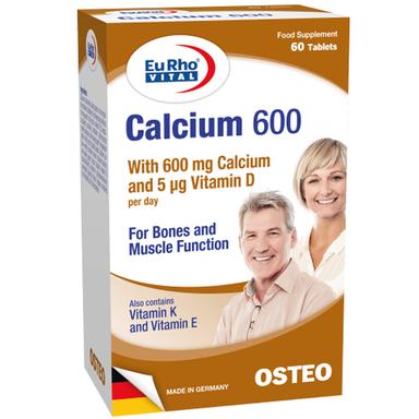 Eurho Vital Calcium 600mg Tab 60s