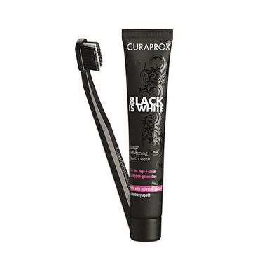 Curaprox Black is White Toothpaste, 90ml + Cs 5460 Ultra-soft Toothbrush