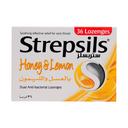 STREPSILS HONEY & LEMON LOZENGES 36S