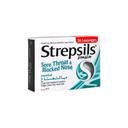 STREPSILS SORE THROAT & BLOCKED NOSE MENTHOL LOZENGES 36S