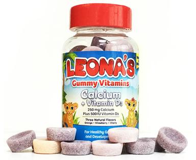 Leona's Calcium & Vit D3 Gummies 30s