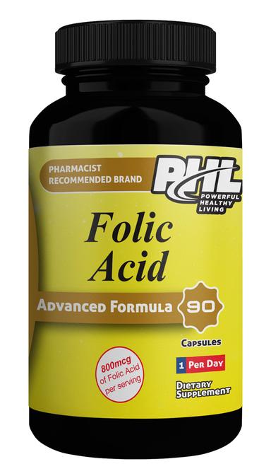 Phl Folic Acid 800mcg Cap 90s