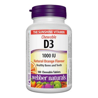 Wn Chewable Vit D3 1000iu Tab 180s