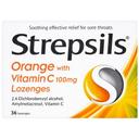 STREPSILS ORANGE WITH VITAMIN C 36S