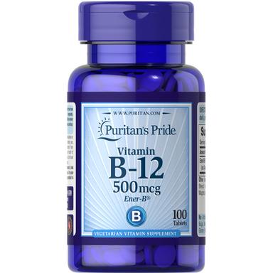 Puritan's Pride Vitamin B-12 500mcg Tab 100s