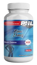 PHL ZINC 25MG CAP 60S