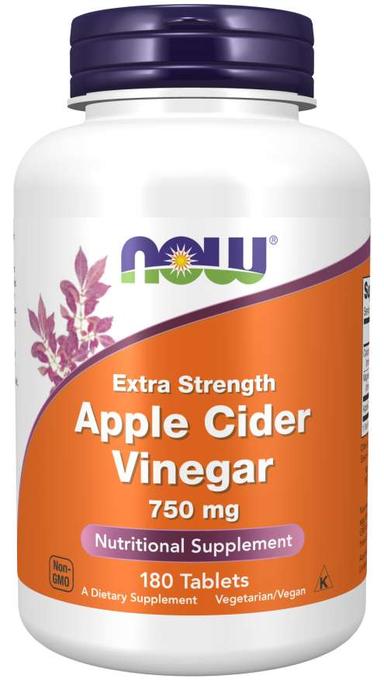 Now Apple Cider Vinegar 750mg Tablet 180s