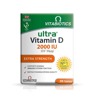 Vitabiotics Ultra Vitamin D3 2000iu Extra Strength Tablets 96s