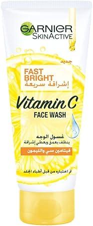 Garnier Fast Bright Vitamin C Face Wash 100ml