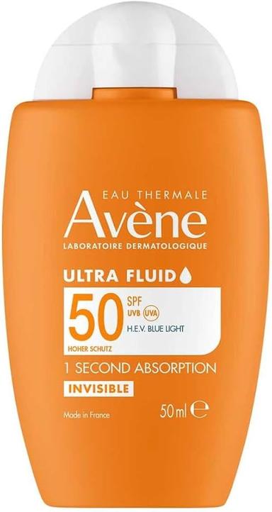 Avene Spf 50 Uva High Protection Ultra Fluid Invisible Sunscreen 